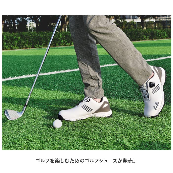 Amazon.co.jp: ゴルフシューズ pmygsg01 39(24.5cm) グレー×ホワイト